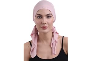 DERESINA HEADWEAR Deresina Bandana Pre-Annodato in Cotone e Bambù per la Perdita dei Capelli, la Chemioterapia,Bandana per oncologia