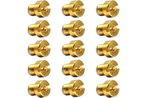 XNYKER Getti Carburatore,15 Ugelli Getti 6mm per Scooter, Carburatore Dell'Orto PHBN-PHVA 12 e 17.5 Dimensione 60, 65, 70, 75, 80, 85, 90, 95, 100, 105, 110, 115, 120, 125, 130, Platinum Elite