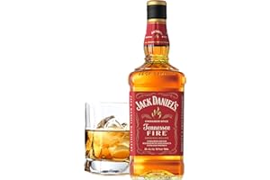 BROWN-FORMAN Jack Daniel's Bourbon Fire Liqueur Spiritueux à Base de Whisky, 35% vol 70 cl - Liqueur de Whisky à la Cannelle épicée, Parfaite pour Cocktail ou Dégustation Pure