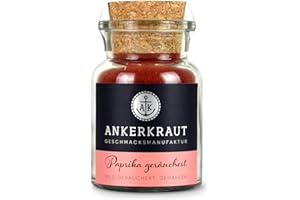 ‎ANKERKRAUT Ankerkraut Paprika geräuchert, gemahlene geräucherte Paprika, 80g im Korkenglas