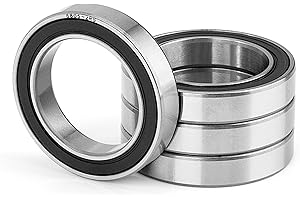 JESUSTREE 4 Stück 6805-2RS Kugellager 25x37x7mm Chromstahl und Vorgeschmiert, 6805RS Rillenkugellager Doppelt Abgedichtet mit Gummi für DIY, Drehbänke, Motoren, 3D-Drucker, Fräsmaschinen