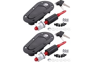 HouYeen Kit di bloccaggio universale per cofano a sgancio rapido, colore nero