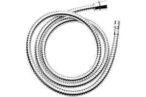 BLUEWATER ARMATUREN Universal Brauseschlauch 120 cm 1/2" Zoll x M15x1 für Küchenarmatur mit ausziehbarer Brause | Ersatzschlauch mit chrom Anschlüssen | Brauseschlauch für Wasserhahn | (Chrom 120 cm)