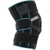 Flexy Medical Mavi Patella ve Ligament Destekli Spor Dizlik, Ayarlanabilir Diz Destek Bandajı, Kompresyon Diz Koruyucu, Koşu 