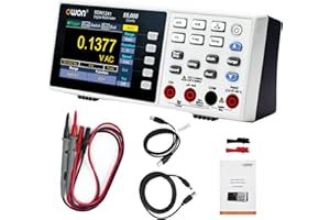 PAWMATE OWON XDM1241 Tragbares Tischmultimeter mit 3,5 Zoll 55.000 Count True RMS Ultraleicht Mit Lithium-Batterieleistung Vor-Ort-Messung Digitaler Multitester für Labore, Fabriken
