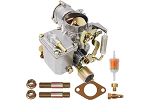 VergasRetor 34 PICT-3 Carburetor for VW Beetle Super Beetle 1971-1979 Dual Port 1600cc Air Cooled 12V Type 1 Engine Electric Choke Bug Thing Karmann Ghia Transporte Squareback OE#113129031K,98-1289-B