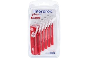 CHOOBY Interprox Plus Mini scovolini interdentali conici, rosso (confezione da 6)