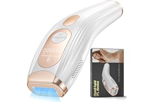 PRETTIVO IPL Epilatore Luce Pulsata, 3 in 1 Ad Alta Efficienza Laser Epilatore Luce Pulsata con HR/SC/RA, 9 livelli di energia, 999,900 Lampi, 600 NM Epilatore a Luce Pulsata per Donna, Uomo, Viso