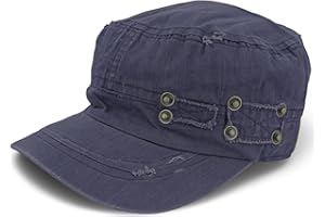 styleBREAKER Gorra Militar Unisex con Estilo Vintage desgastable, Ajustable en algodón, con Visera en Aspecto Usado, para Hombres y Mujeres