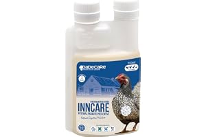 Förebyggande naturlig intern parasit 250 ml - Höns, Fjäderfä och exotisk - förhindrar och behandlar matsmältningsproblem - naturlig formel - vitlöksextrakt och oregano - Inncare