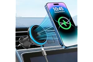 ECHOBUY 15W Caricatore Wireless Auto Ricarica Rapida Wireless Supporto Auto Forte Dissipazione del Calore Accessori per Bocchette Dell'auto con i-Phone Serie 12/13/14/15/16