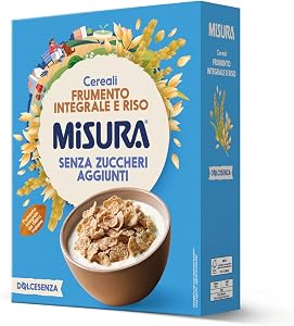 Misura Cereali Integrali Fiocchi di Frumento Dolcesenza | Senza Zuccheri Aggiunti | Confezione da 350 gr