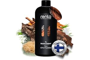 ‎RENTO Rento Sauna-Duft "Holzteer" 400 ml - Natürlicher Sauna-Aufguss mit Holzteer-Duft - angenehmes, beruhigendes Aroma für volle Entspannung