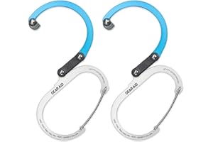 GEAR AID HEROCLIP (Large) Carabiner Gear Clip and Hook for Hanging Heavy Duty Items, Camping Backpacks, Suitcases, Kayaks, Bicycles, Garage Organization and More