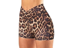 TZLDN Women's High Waist Ruched Butt Lifting Booty Shorts for Workout Gym Yoga Cycling Black Hot Pants - Size: S (28), M (30), L (32), XL (34), XXL (36)