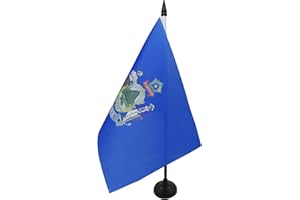 AZ FLAG Drapeau de Table Maine, 21cm x 14cm