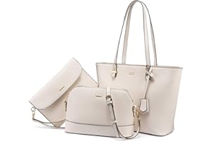 LOVEVOOK - Bolso al hombro para mujer Beige beige 3pcs Set