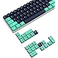 PBT Keycaps 126 Keys Cherry Profile Double-Shot Full Keycap Set ANSI Layout for Mechanical Keyboard, Compatible with MX Switches Cherry/Gateron/Kailh/Akko Switch (Mint Green & Dark Blue, Only Keycaps)