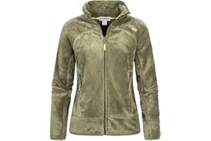 Geographical Norway Upaline Lady - Polaire Fine Femme Chaude Fermure Zip - Veste Automne Hiver Printemps Chaud Femmes - Longues Manches Vetement Pull Fourrure Doux Confort