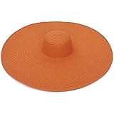 EOZY-Cappello Grande Paglia Vintage in Carta Uomo Donna Unisex Fedora Classico Berretto Protezione da Sole Anti-UV Spiaggia V
