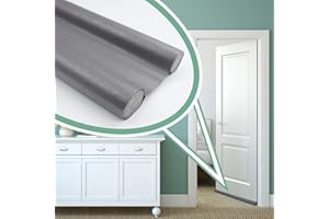 BLUEARKS 96 cm Burlete Puerta Entrada Frio, Tira De Sellado Inferior Protector Sellador Tapón Burlete Bloqueador De Polvo De Viento Protector, Tamaño Ajustable