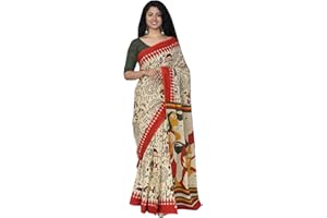 IMTRA FASHION Saree Aus 100% Reiner Baumwolle Für Frauen, Indischer Handblockbedruckter Sari