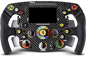 Thrustmaster Formula Wheel Add-On Ferrari SF1000 Edition – F1 Lenkrad-Replika im Maßstab 1:1, 100% Carbon-Frontplatte, Display & LED-Dash, Offizielle Ferrari-Lizenz, PC, PS5, PS4