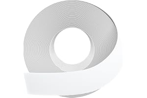 GSCIT Club White Melamine Edge Banding, 38mm x 7.6m Wood Edge Banding with Hot Melt Adhesive Pre-glued Cabinet Edge Banding Flexible Veneer Edging for Plywood Furniture Table