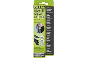 ‎PETEC PETEC Profilgummikleber Tube Gummi Kleber 70 ml für Türdichtung, Verkleidung, Metall, Leder, Hart-PVC u.v.m. Hochfester dauerelastischer Kunststoff Kontaktkleber 93870