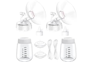 BALIME Pump Parts Compatible with Spectra S1/S2/9 Plus, Not Original Accessories, Full Set Replacements Include 24mm Flanges, Valves, Backflow Protectors (Duckbills Included), Tubings and Bottles