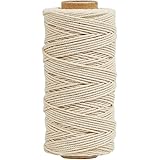 Tenn Well Butchers String, 3Ply 100m Strong Cotton Kitchen Twine Food Safe Oven Cooking String for Meat Trussing Tying, Chick