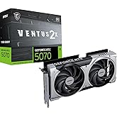 MSI NVIDIA GeForce RTX 5070 12G Ventus 2X OC 192 bit GDDR7 Oyun Grafik Kartı, 2557 MHz'e kadar Frekansı Artırma, PCIe Gen 5, 