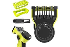 PELKDEX 14-in-1 Trimmaufsätzen Aufsätze Kompatibel mit One Blade QP2520 QP2630 QP2530 QP2620 QP2834 QP2724 Gesichtshaarschneidemaschinen Bartschneider Replacement Kit1