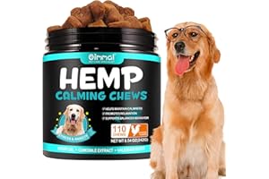 JCZQDRPC Calming Chews for Dogs, Dog Calming Treats100% Natural Ingredients, (chicken 110PCS) Calming Treats For Dogs, Helps Dog Anxiety & Stress Relief Separation and Barkin, Melatonin for Dogs