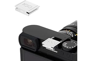 JJC Vollabdeckende Blitzschuhabdeckung Kompatibel mit Leica Q3 43, Q3, Q3 Monochrom, Q2 spiegellose Kamera, Silikonpolster & Metall-Design Blitzschuhabdeckung, schmutz-, kratz- und staubabweisend