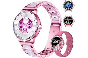Homailida Smartwatch Damski, 1.2" Smart Watch Women z funkcją telefonu i powiadomieniami WhatsApp, Zegarek Fitness Damski z 100+ trybami sportowymi, Wodoszczelny zegarek dla Androida iOS