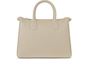 Parubi Sac à Main Femme, Sacs à Main en Cuir Souple Véritable, Sac à Bandoulière avec Poignées, Sacs Bandoulière Élégante Sac Taille Moyenne pour Femmes et Filles, Fabriqué en Italie (Ada)