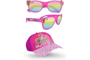 Widdle Springtime LOL Suprise Girls Children's Hat and Sunglasses Set 100% UV protection for Holiday ages 3+