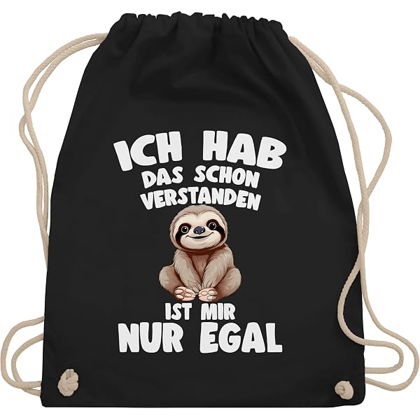 Fashionalarm Turnbeutel Mit Spruch – „Zum Glück Habe Ich Einen Bruder“, 100 % Baumwolle, Ca. 37 X 46 Cm