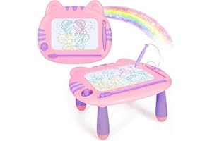 ANDAST Jouet pour Enfant de 1 à 3 Ans, Tableau de griffonnage magnétique pour Les Tout-Petits de 1 à 3, Jouet éducatif pour bébé de 12 Mois, 1, 2, 3 Ans, Tout-Petit
