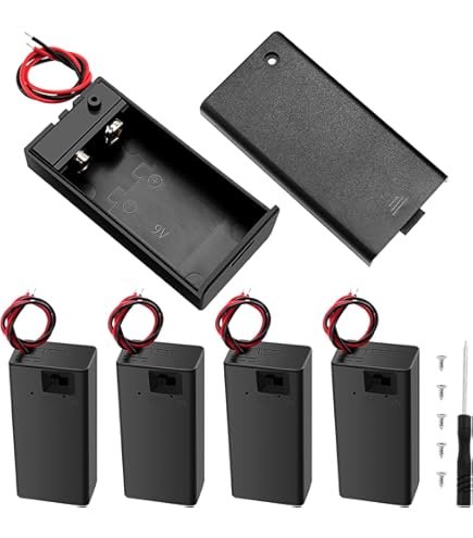 4x AA-Batteriehalter Mit Schalter & Kabeln – Praktisch Für DIY-Projekte, LEDs & Spielzeug