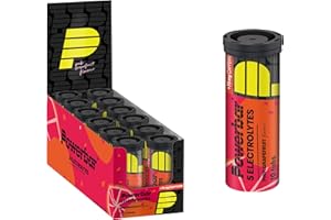 Powerbar 5 Electrolytes Pink Grapefruit 12x10Tabs - Tablettes effervescentes fournissant les électrolytes + 75 mg caféine