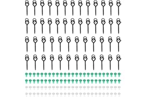 Vesaneae Set 150 Pezzi per Pesca: 100 Fermi Gancio Hook Bait Stoppers, 50 Viti Esche, Gancio Ferma Carpe