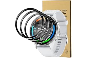 CONAPIKA Protector de Pantalla Compatible con Garmin Venu 3, [3 Piezas] Flexible de 3D Curvo Cobertura Completa HD TPU, [Anti-rasguños] [Sin Burbujas] [táctil Sensible] Película Protectora
