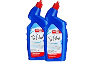 Amazon Brand - Presto! Disinfectant Toilet Cleaner, Original | 2 Litre | 1 L X 2 Packs | Kills 99.9% Germs | R...