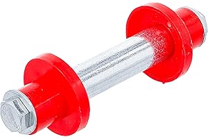 BGS DO IT YOURSELF BGS Diy 81951 | Achsen-Satz für Schubkarrenrad | 128 mm | Ø 20 mm | mit 2 Distanzhülsen