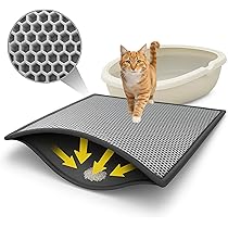 Bac à Litière Pour Chat XXL Avec Couvercle Rabattable - Pour Chats Jusqu'à 15 Kg, Couleur Avoine/gris, Pelle Incluse