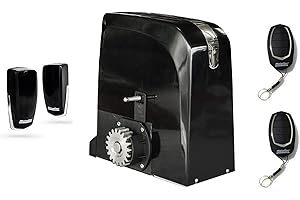 AUTOMATISMOS Y DOMOTICA KIT Motor corredera 24V - Motorline Slide 1024 - Uso Intensivo, para automatizar puertas y cancelas correderas de uso residencial, parking, garaje, cochera, alta calidad con 2 mandos alta seguridad