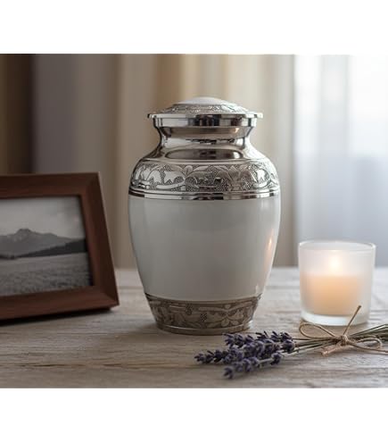 Urna Funeraria ESplanade - Metallica Argento Per Ceneri 3300ml