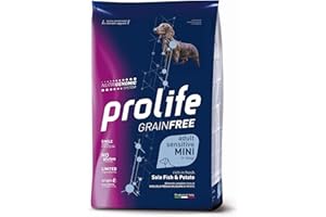 Prolife- Grain Free Adult Sensitive Sole Fish & Potato - Mini 7kg. SOGLIOLA FRESCA DILISCATA & PATATE